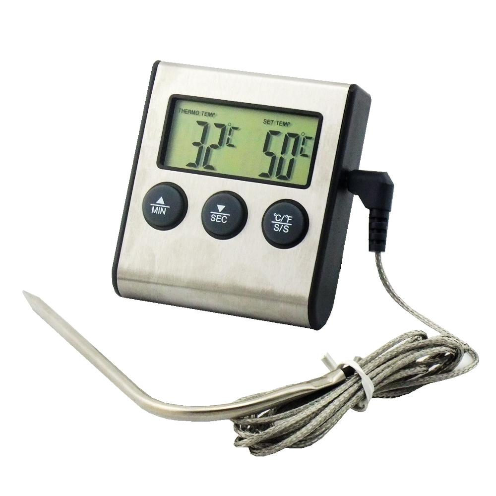 Термометр с таймером и щупом