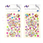 Наклейки-стразы Alingar, акриловые, "Коронная композиция", корона, цветы, сердечко, звезочки, пакет с европодвесом