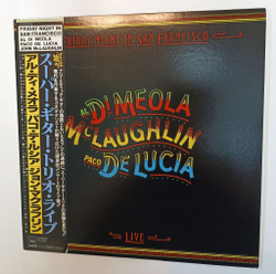 Винтажная виниловая пластинка LP Al Di Meola John McLaughlin Paco De Lucia Friday Night In San Francisco (Japan 1981)
