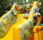 Коммерческий надувной батут "Нильский крокодил"