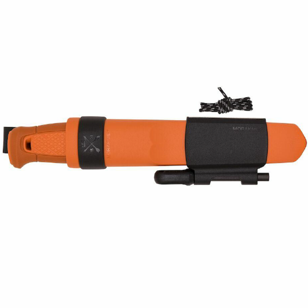 Нож Morakniv Kansbol, нержавеющая сталь, прорезиненная ручка, цвет оранжевый, ножны c огнивом