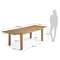 Стол Indra 180 (260) x90 дубовый