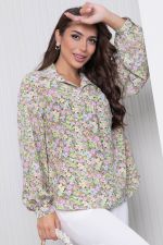 Блуза "Каролина" (грин) Б5951 LT Collection (Акция)