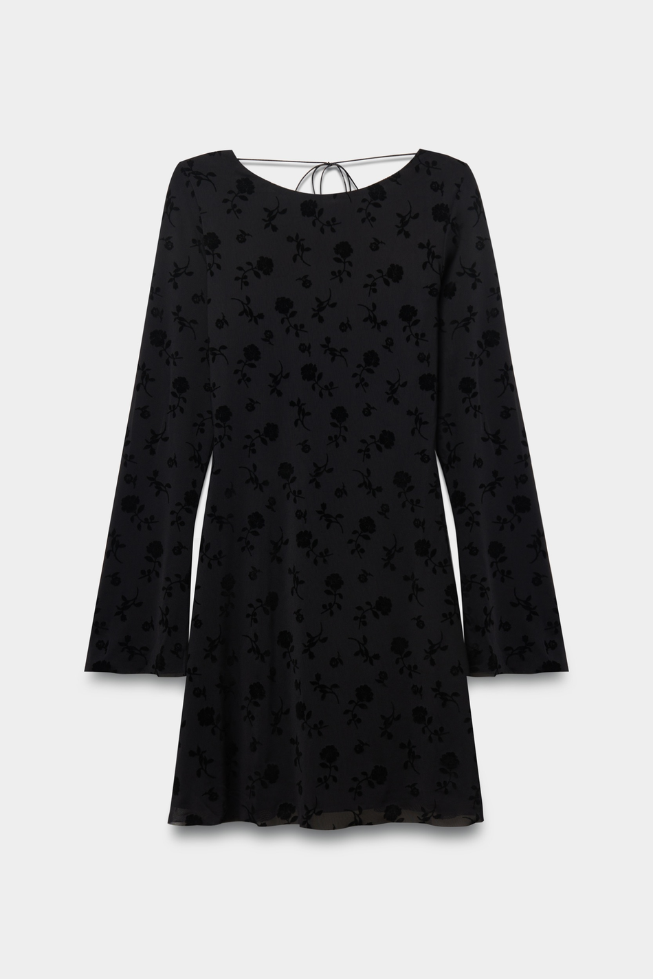 Платье мини с открытой спиной