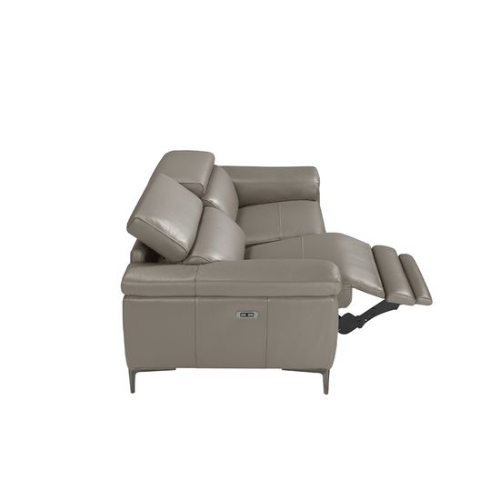 3-х местный диван 5320-3P-M5655 / 6122 с кожаной обивкой и механизмом релаксации