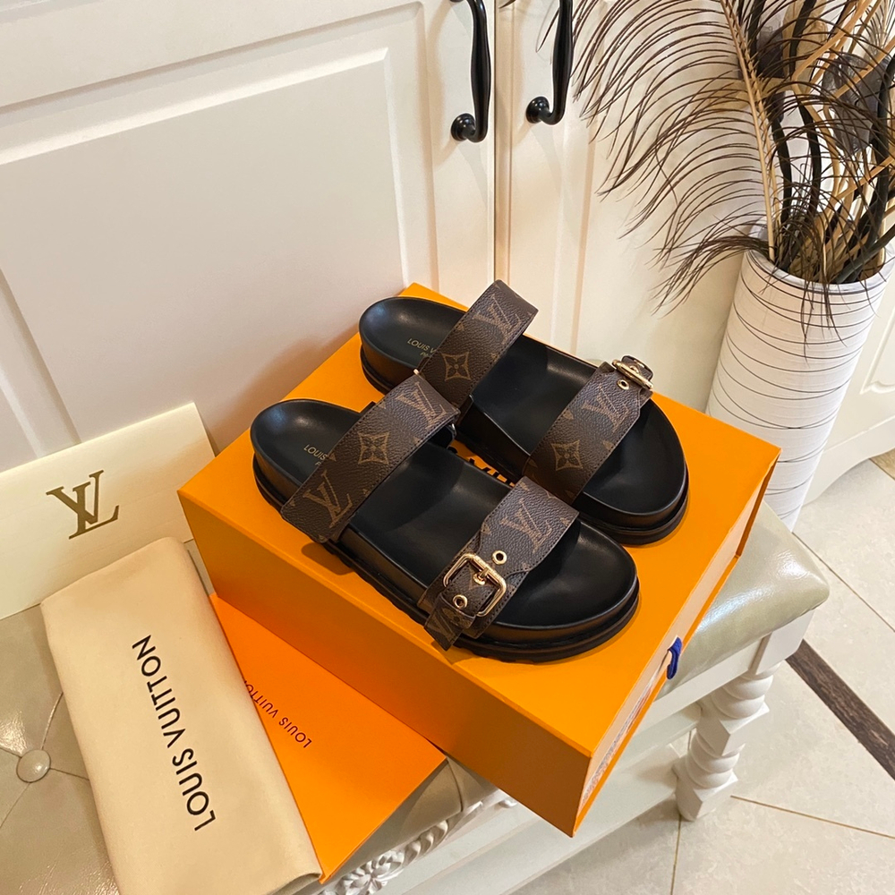 Louis Vuitton Bom Dia Flat Comfort Mule