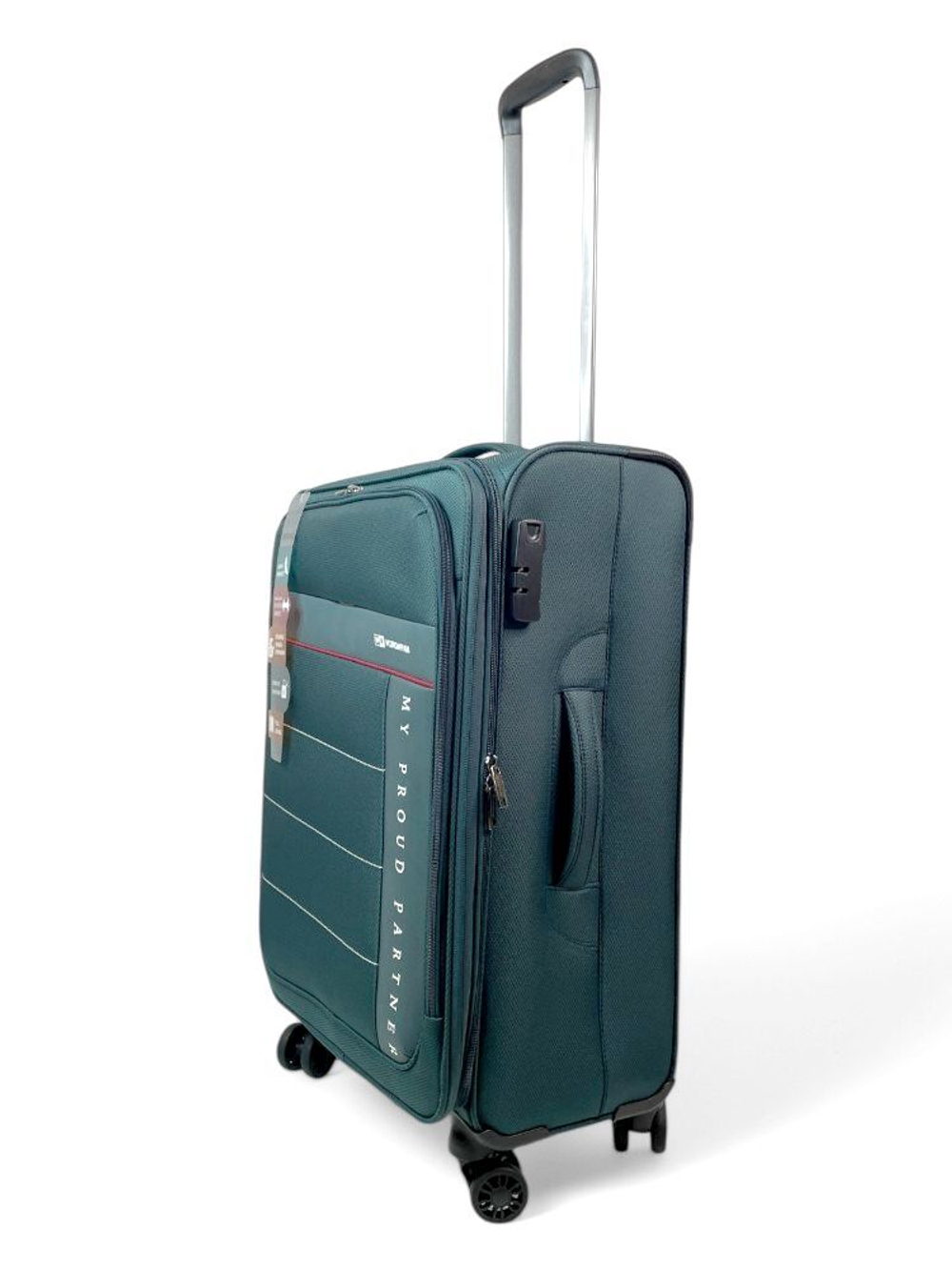 Средний чемодан Mironpan 50129, Бирюзовый, M