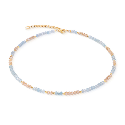 Колье Coeur de Lion Light Blue-Beige 2043/10-0738