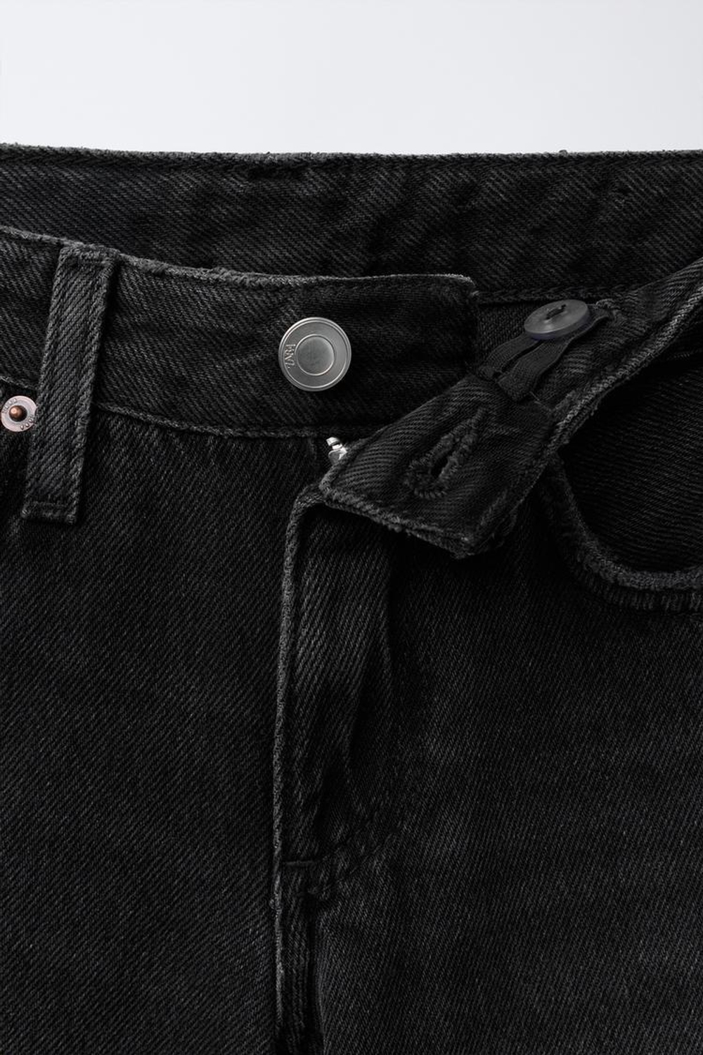 ZARA ДЖИНСЫ WIDE LEG, ЧЕРНЫЙ