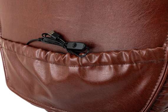 Кресло руководителя Бюрократ T-9950MSG-F коричневый эко.кожа крестов. пластик подст.для ног