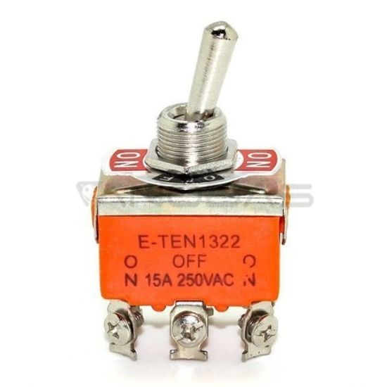 E-TEN1322 Тумблерный переключатель ON-OFF-ON 6pin 15A (1 шт.)