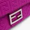 Сумка Fendi Baguette из ткани с логотипом Ff фиолетовый