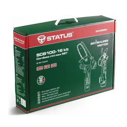 Аккумуляторный комплект: цепная пила+секатор STATUS SCB100-16Kit 07411401