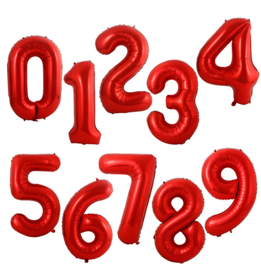 Шар фольгированный цифра  1шт 102