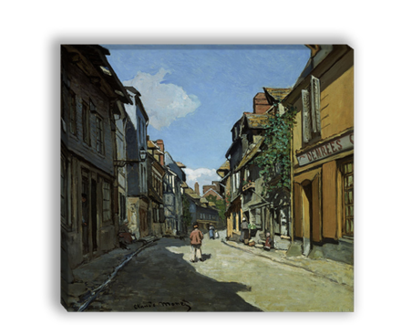 "Улица Баволь, Онфлер", Моне, Клод, картина (репродукция)