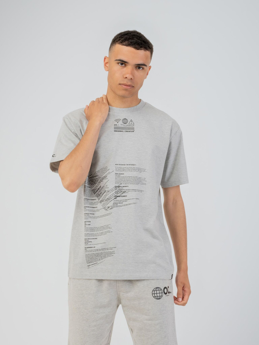Футболка мужская ORIGINAL CREATOR INTERNET T-SHIRT, Серый