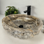 Раковина из оникса Erozy Grey EO-64551 52*42*16 0156