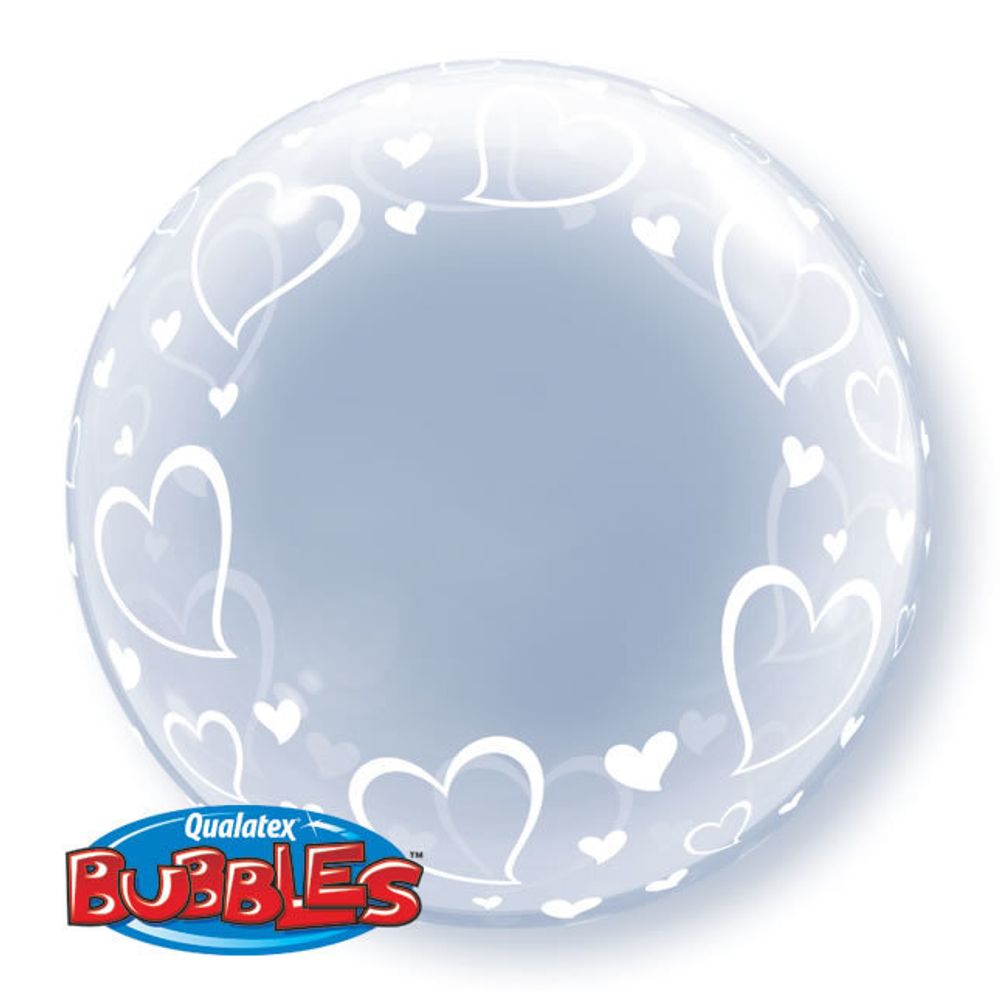 П BUBBLE DECO 24&quot; Сердца элегантные