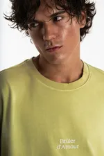 Футболка Bruler d'Amour Liberté d'expression лаймовая