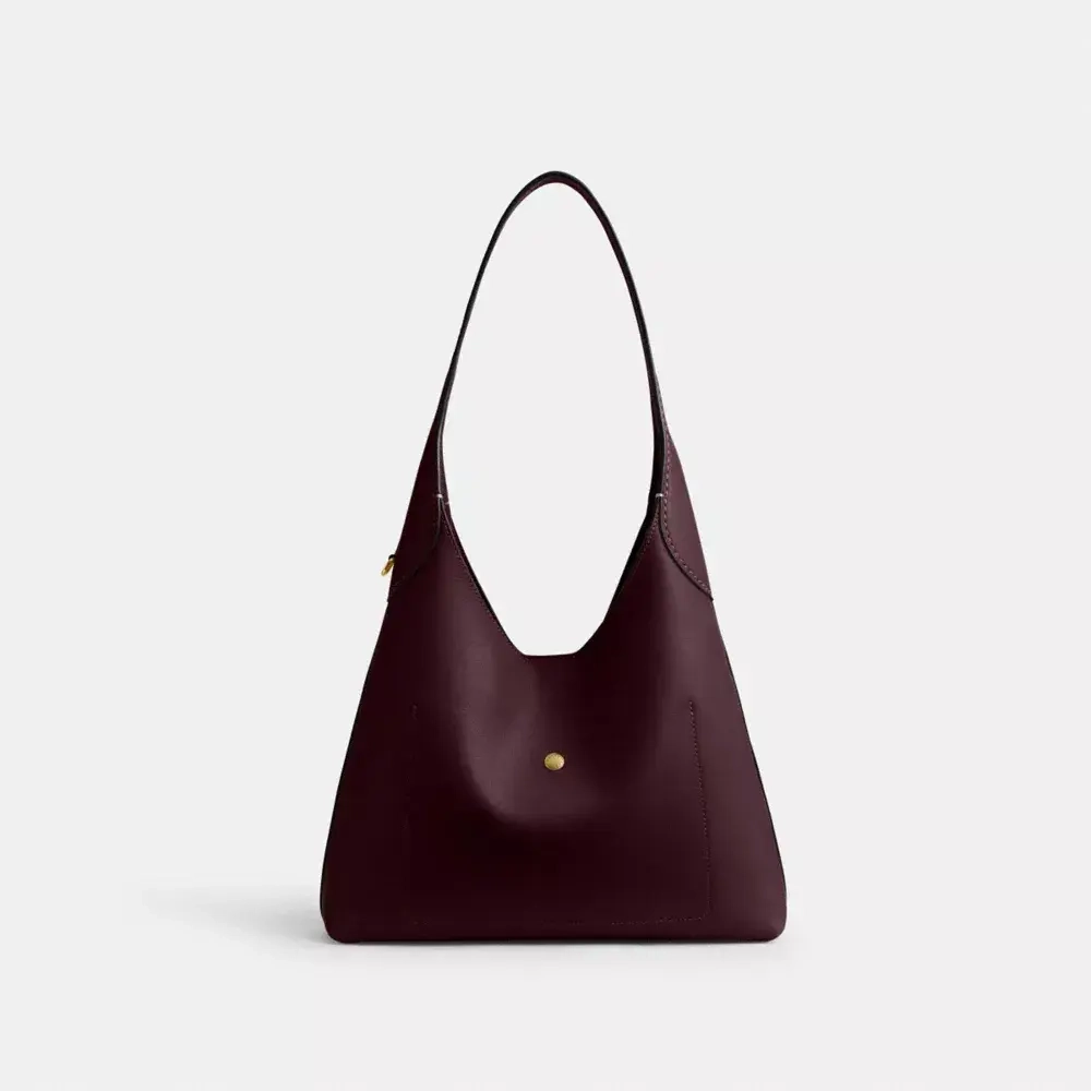 COACH СУМКА ЧЕРЕЗ ПЛЕЧО BROOKLYN 28, БОРДОВЫЙ