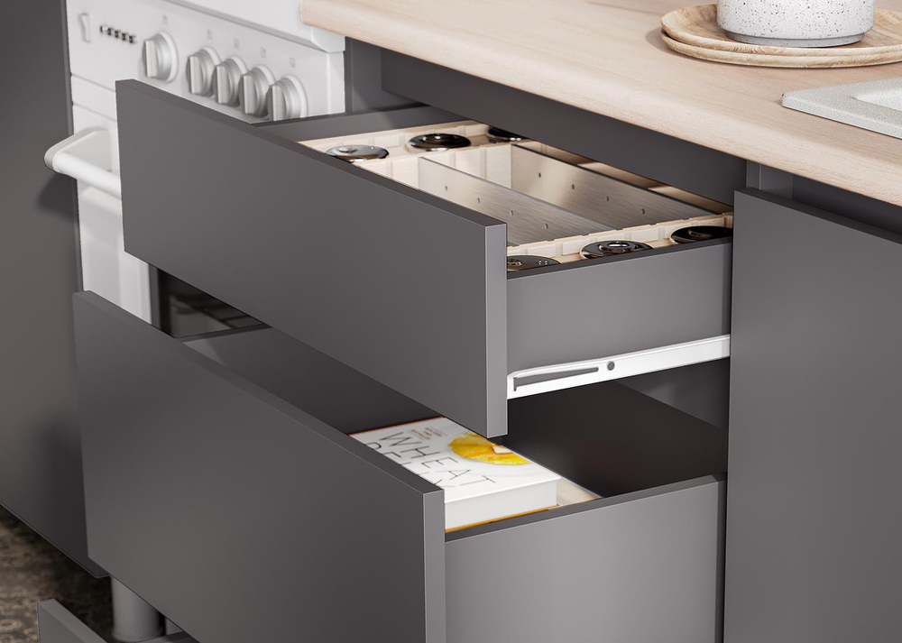 Кухня «Денвер» Графит 160 см