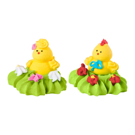 Сахарные фигурки "Цыпленок на травке" 1 шт