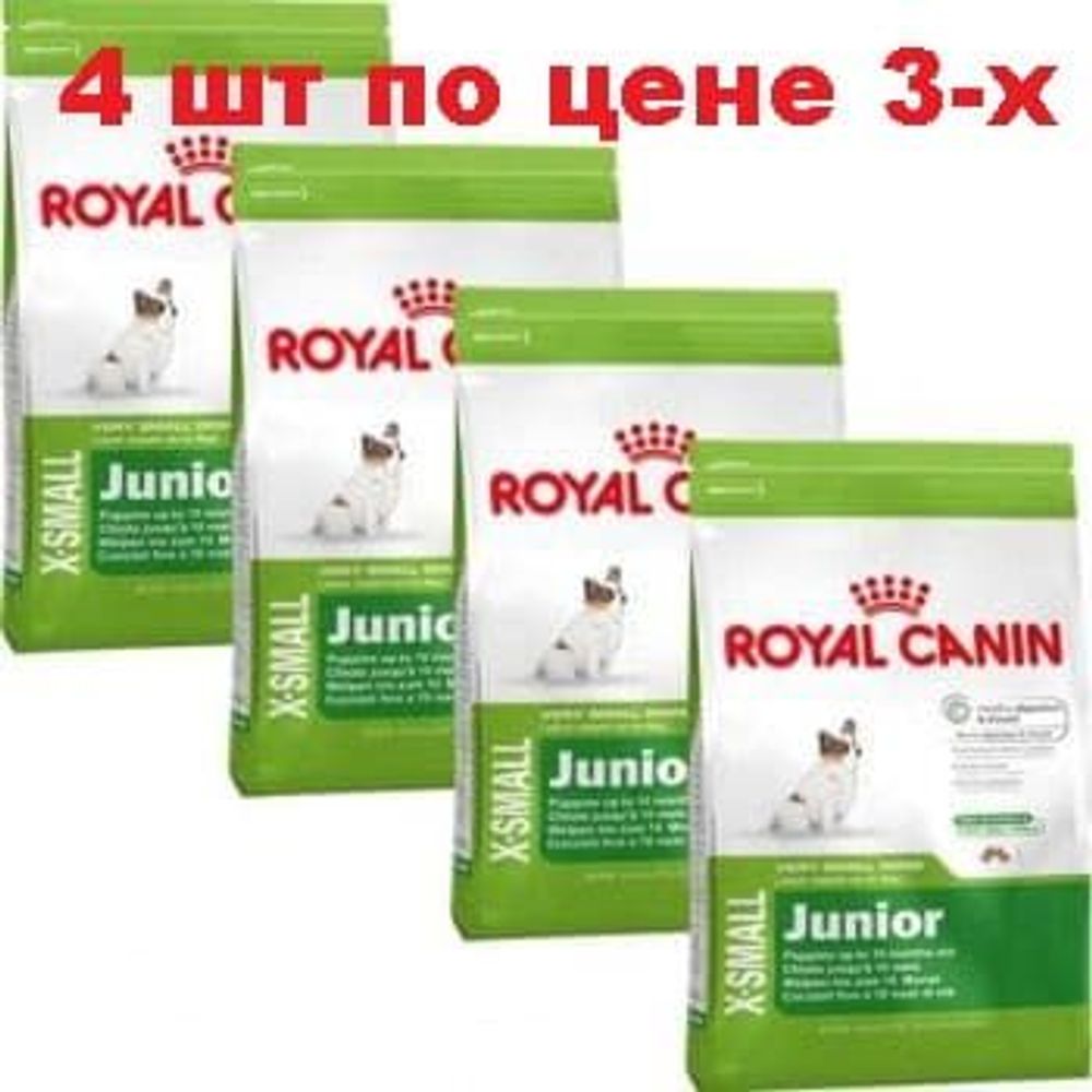 Роял Канин Комплект ИКС-Смол Юниор 500г (3+1)