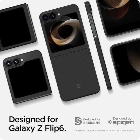 Чехол Spigen Air Skin для Samsung Galaxy Z Flip 6 (ACS07843) Черный