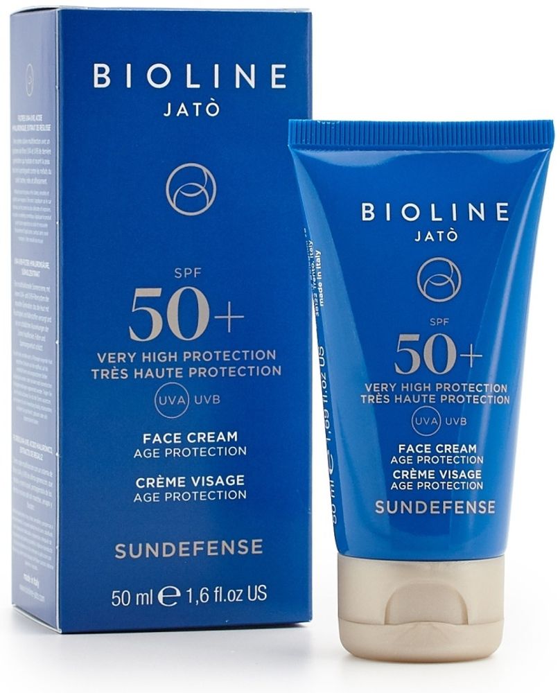 Крем для лица чувствительных зон Bioline JaTo Face Cream-age protection spf 50+ 50 мл