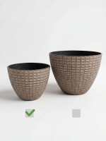 Кашпо Этно диаметр 22см х высота 17см, 4л