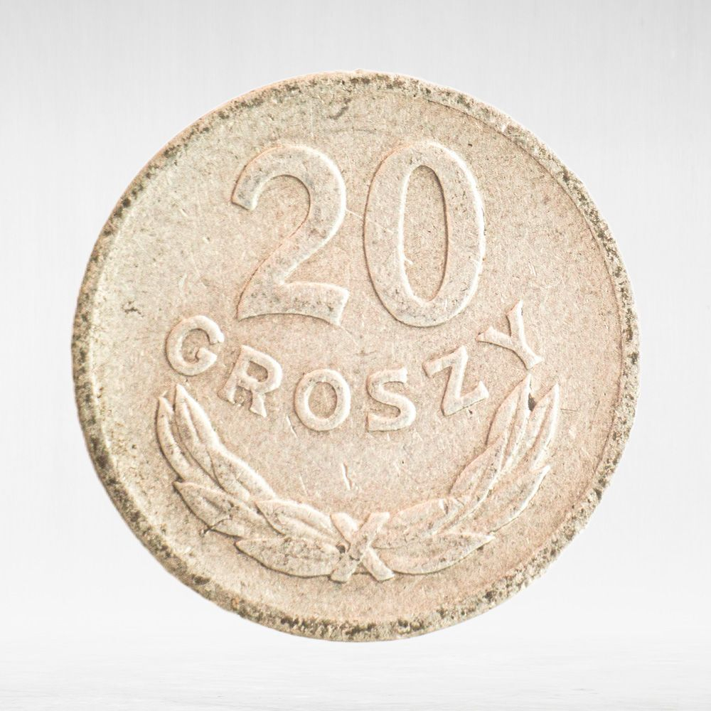 Poland, 20 Groszy, 1969, F