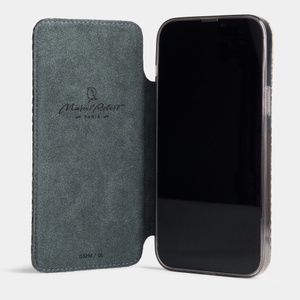 Чехол Benoit для iPhone 13 Pro из кожи питона, зеленого цвета