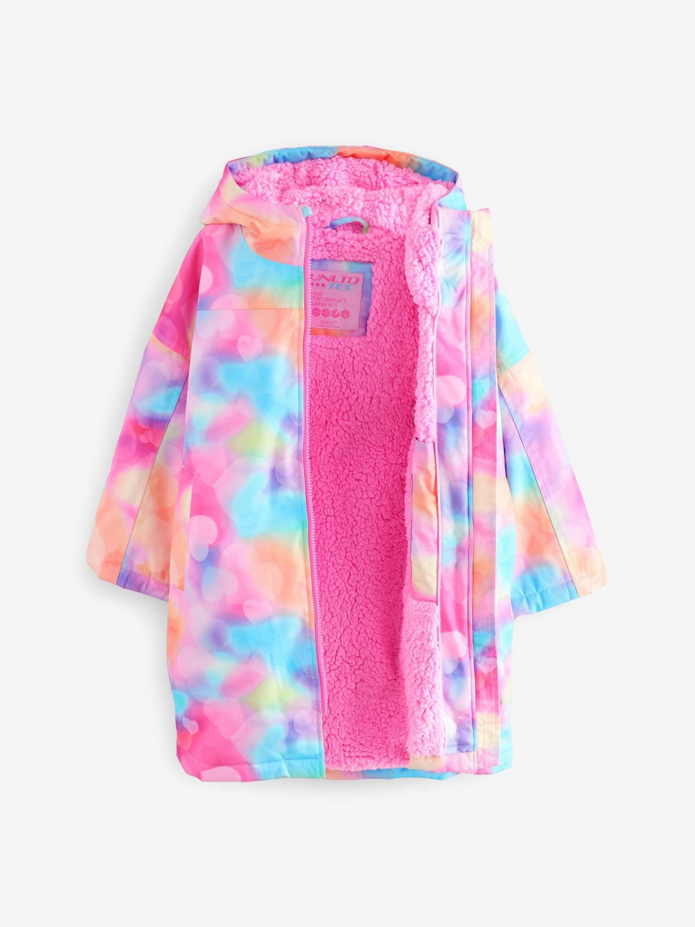 Плащ водонепроницаемый с флисовой подкладкой для девочки Next E25-225, Розовый