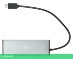 USB-хаб Digma HUB-4U2.0-UC-DS серебристый