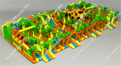 Коммерческий надувной батут "Остров фантазий"