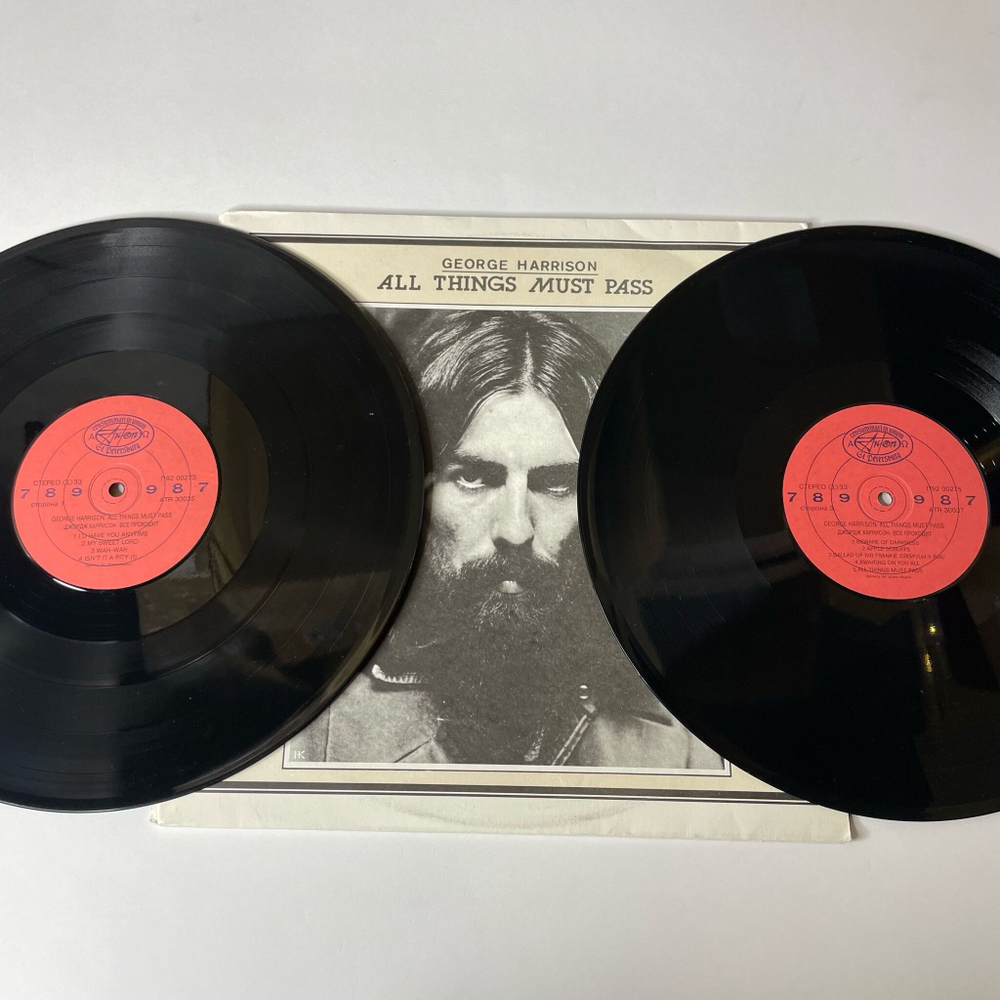 Винтажная виниловая пластинка LP Джордж Харрисон George Harrison Все Проходит (Россия 1992)