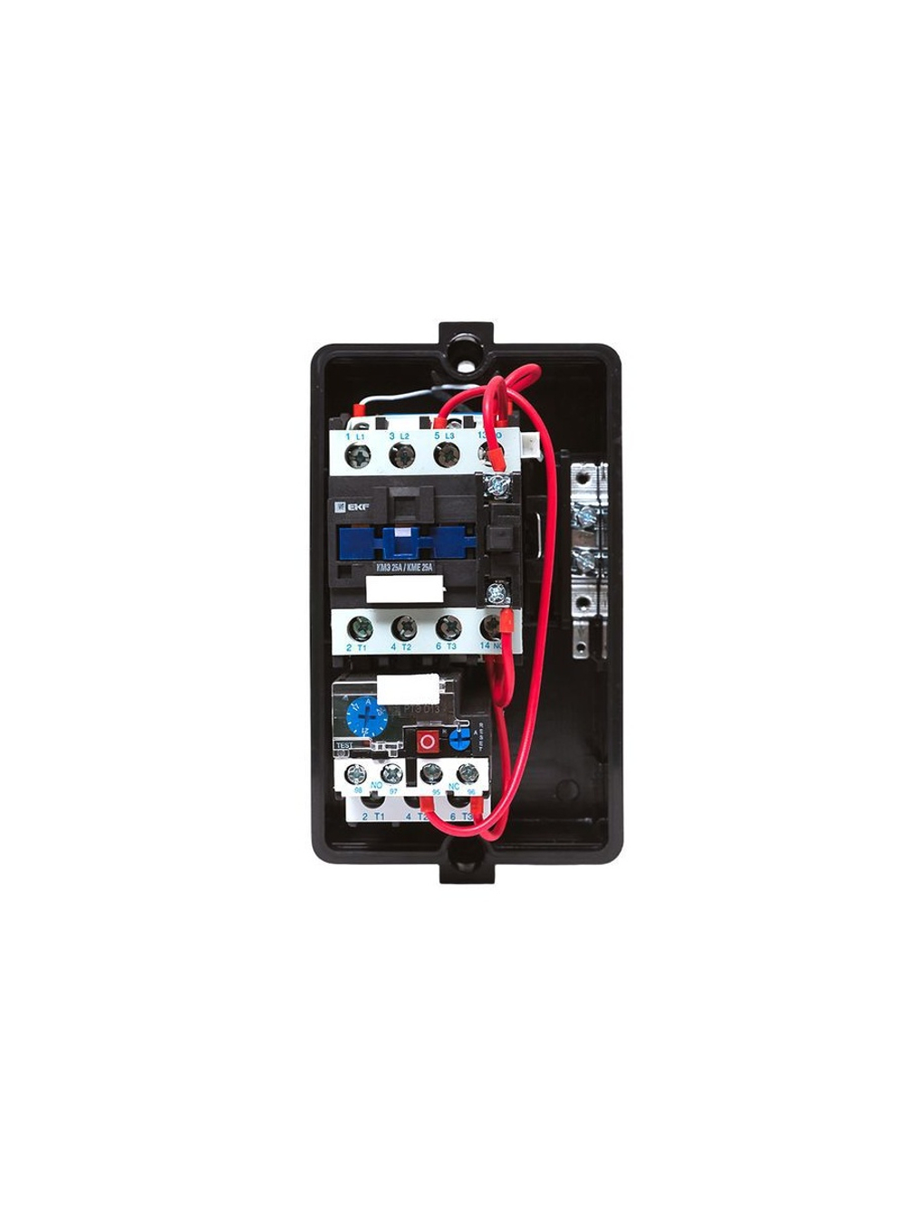 Пускатель магнитный КМЭ 25А 230В с РТЭ и индикатором PROxima в корп. IP65 EKF ctrp-r-25-230v-led