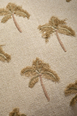 ZARA HOME ЧЕХОЛ ДЛЯ ДЕКОРАТИВНОЙ ПОДУШКИ С ВЫШИВКОЙ «ПАЛЬМЫ», СВЕТЛО-БЕЖЕВЫЙ