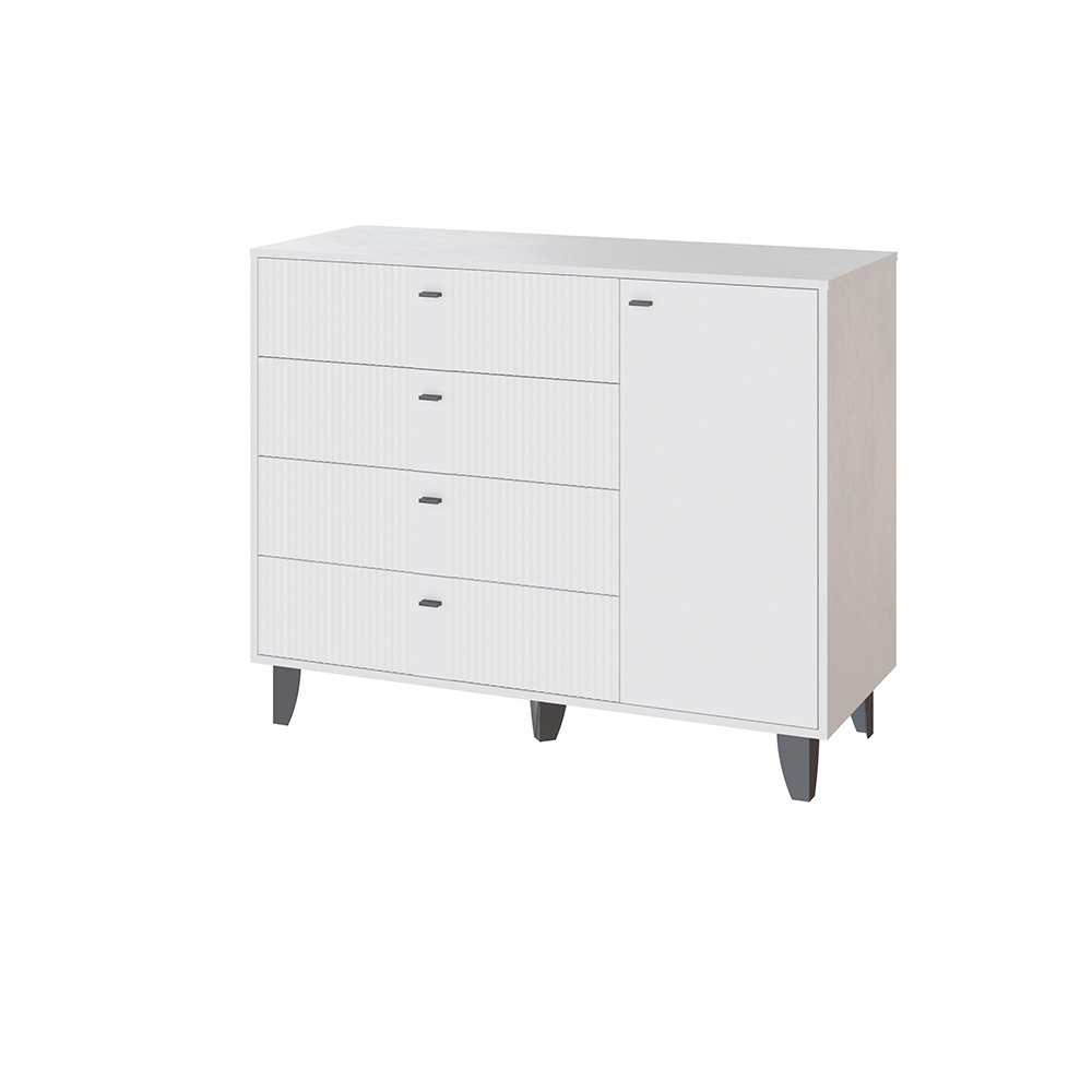 Комод Катрин-13, Белый, Белый снег