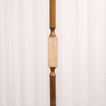 Напольный торшер из оникса и латуни