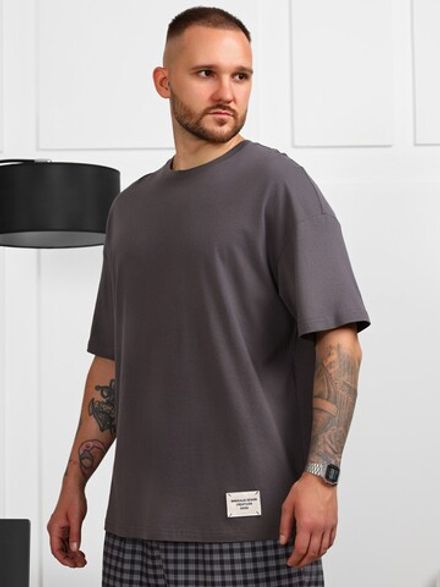 Фуфайка (футболка) мужская Генри-4 Виотекс ГРАФИТОВЫЙ