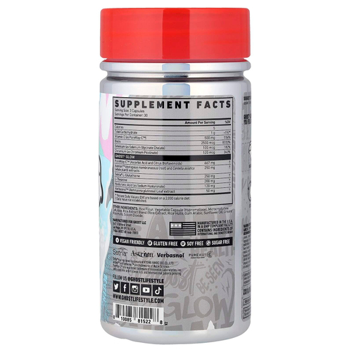 Ghost, Glow, 90 растительных капсул