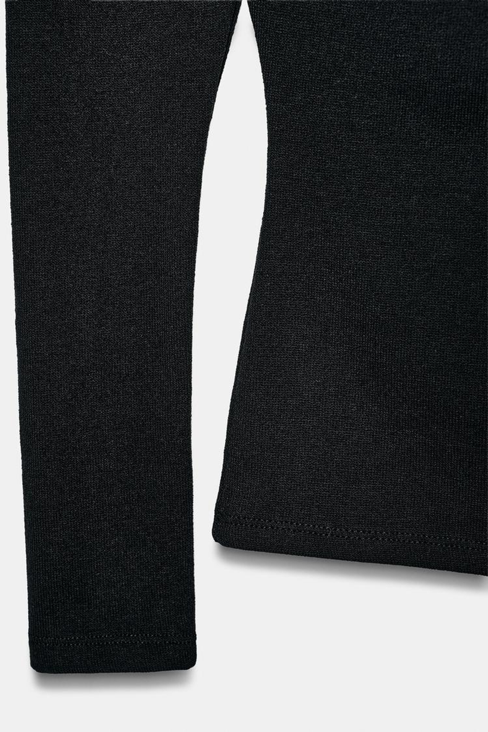 ZARA ТОП АСИММЕТРИЧНОГО КРОЯ ИЗ МЯГКОЙ ТКАНИ, ЧЕРНЫЙ