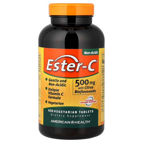 American Health, Ester-C® с цитрусовыми биофлавоноидами, 500 мг, 450 вегетарианских таблеток