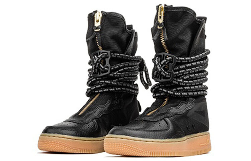 Кроссовки Nike Air Force 1 Black Gum (Женская размерная сетка)