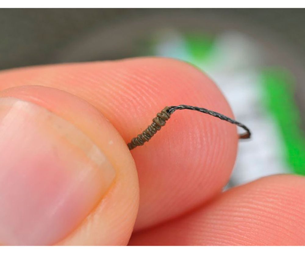 KORDA Поводковый материал N-Trap Semi-stiff 20lb Weedy Green