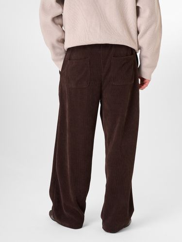 Шоколадные велюровые брюки LEROY