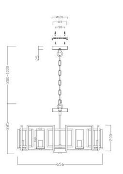 Подвесной светильник Maytoni H009PL-06G
