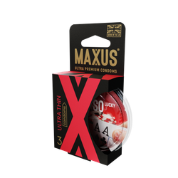 Презервативы MAXUS AIR Ultra thin №3 в пластиковом кейсе, ультратонкие X-Edition, 3 шт
