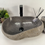 Раковина из речного камня RS-65149 51*37*14 0861